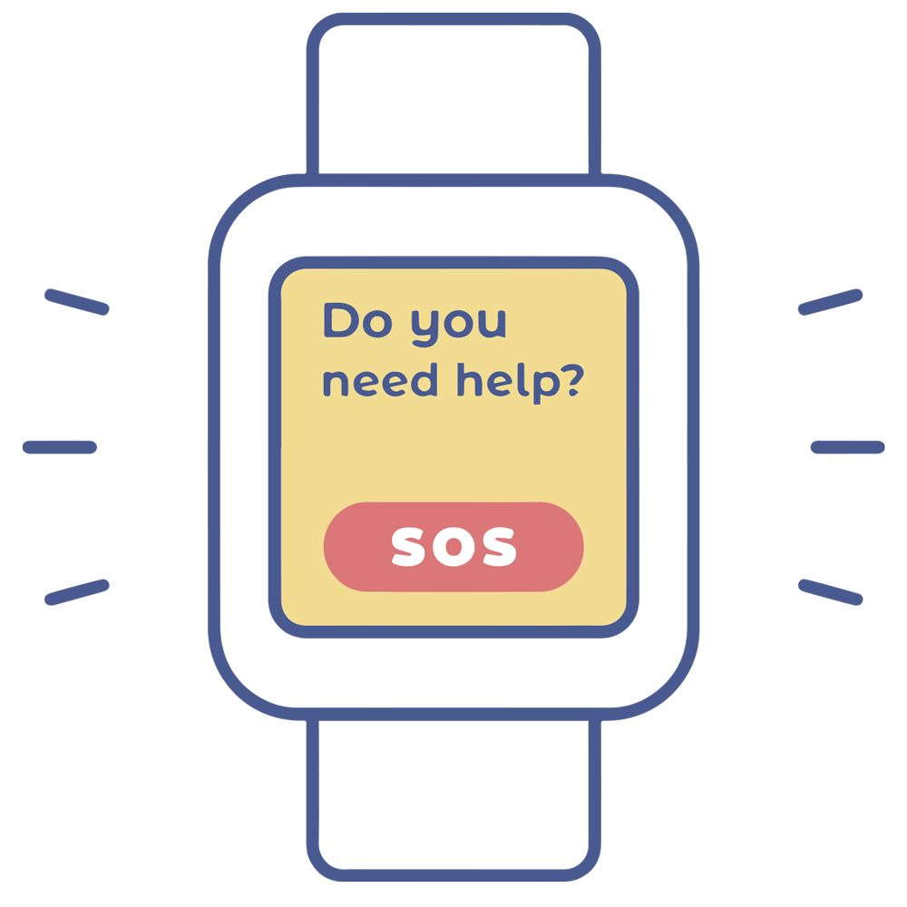 Original illustration of SOFI smartwatch